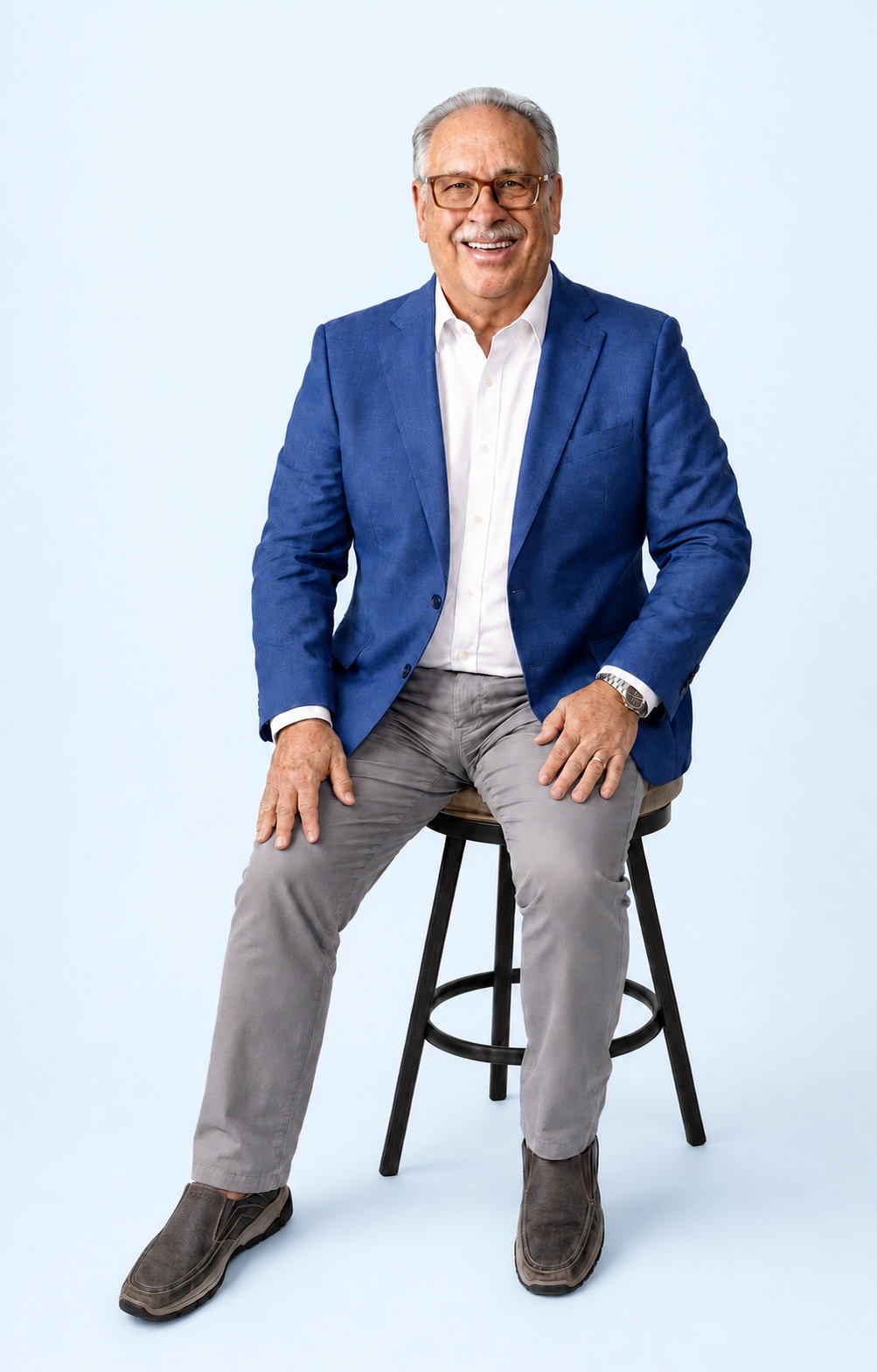 Clayton Barry seated